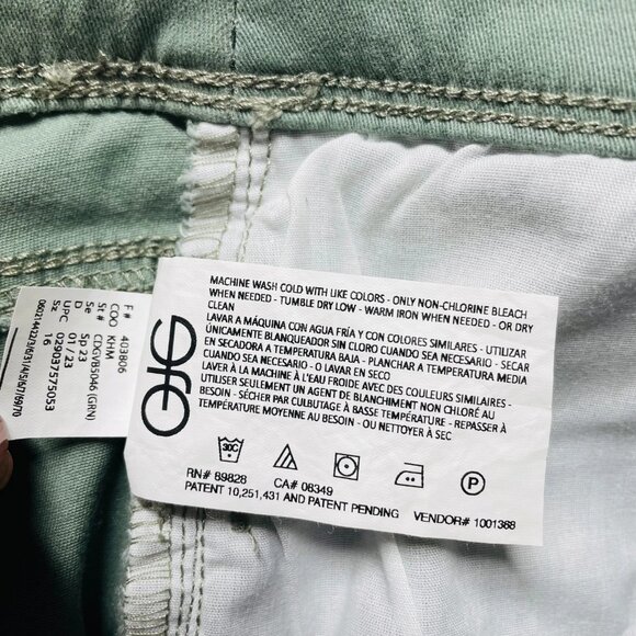 NWT Gloria Vanderbilt All Round Slimming Effect Green Pull On Crop Pants Size 16 - Picture 5 of 10